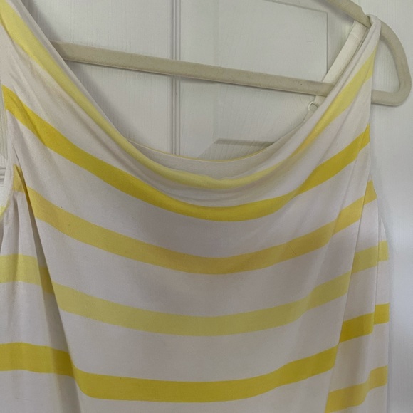 Cabi draped striped tank top XS yellow striped - Picture 5 of 6